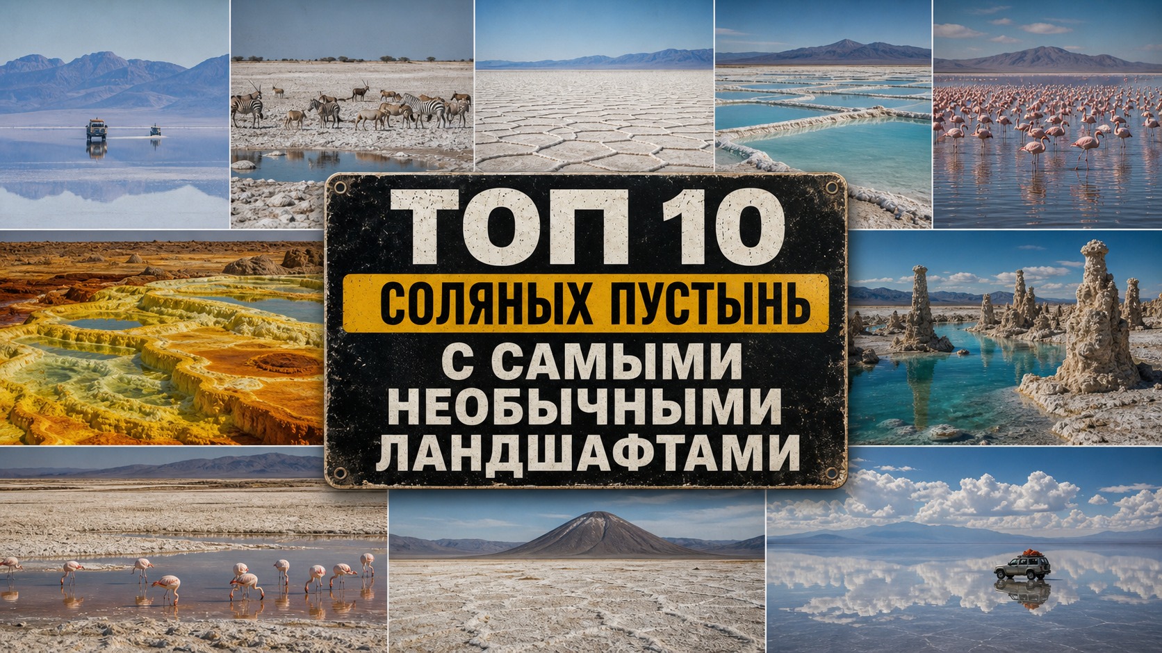 Топ 10 соляных пустынь с самыми необычными ландшафтами