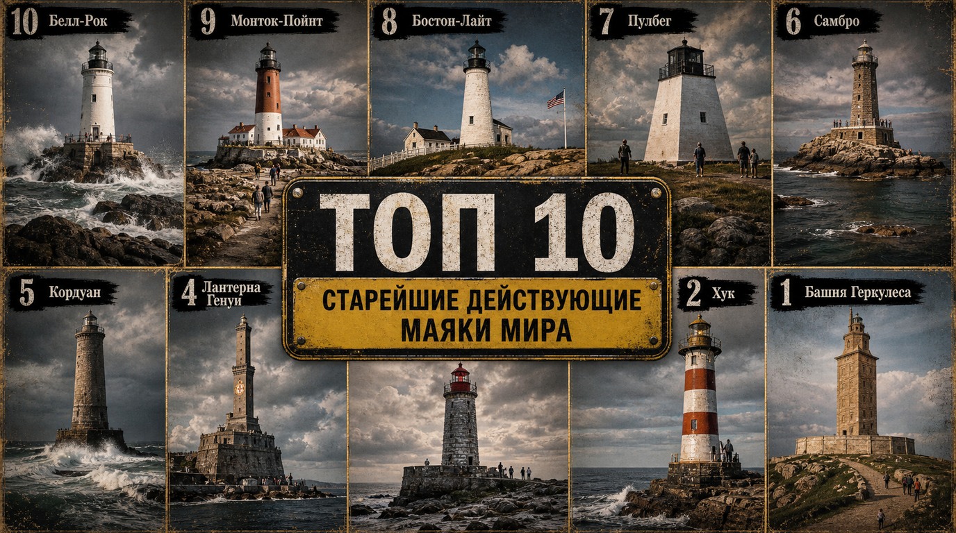 Топ 10 старейших действующих маяков мира