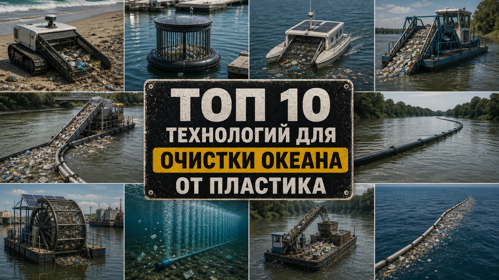 Топ 10 технологий для очистки океана от пластика