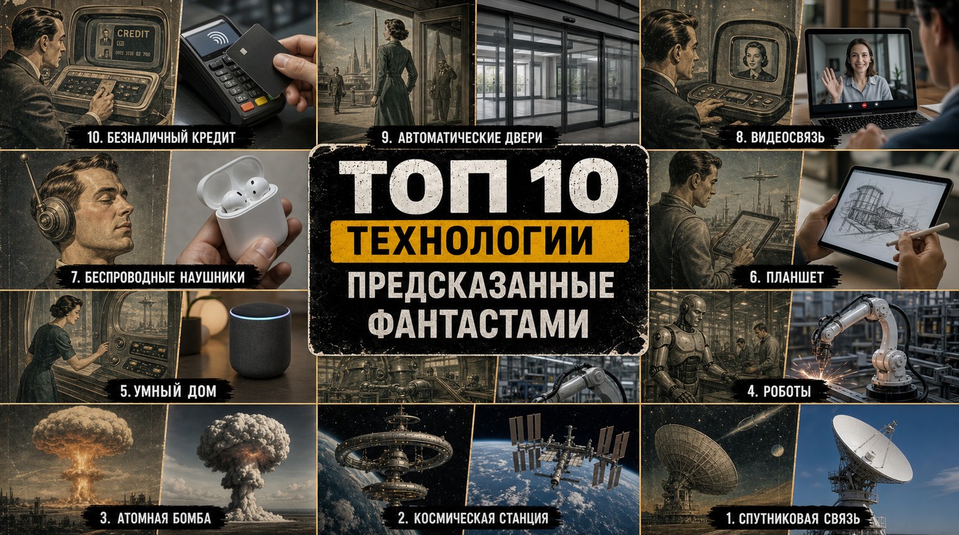 Топ 10 технологий, предсказанных фантастами