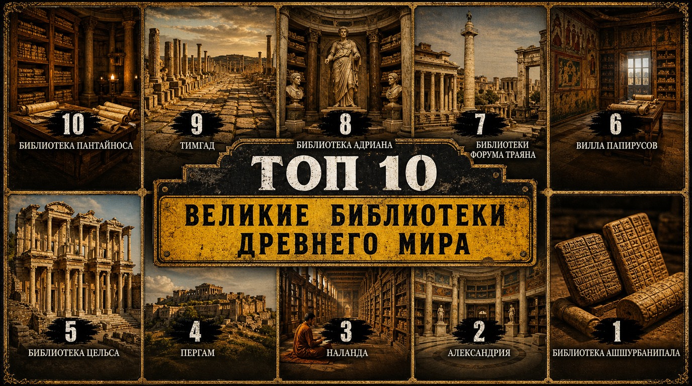 Топ 10 великих библиотек древнего мира