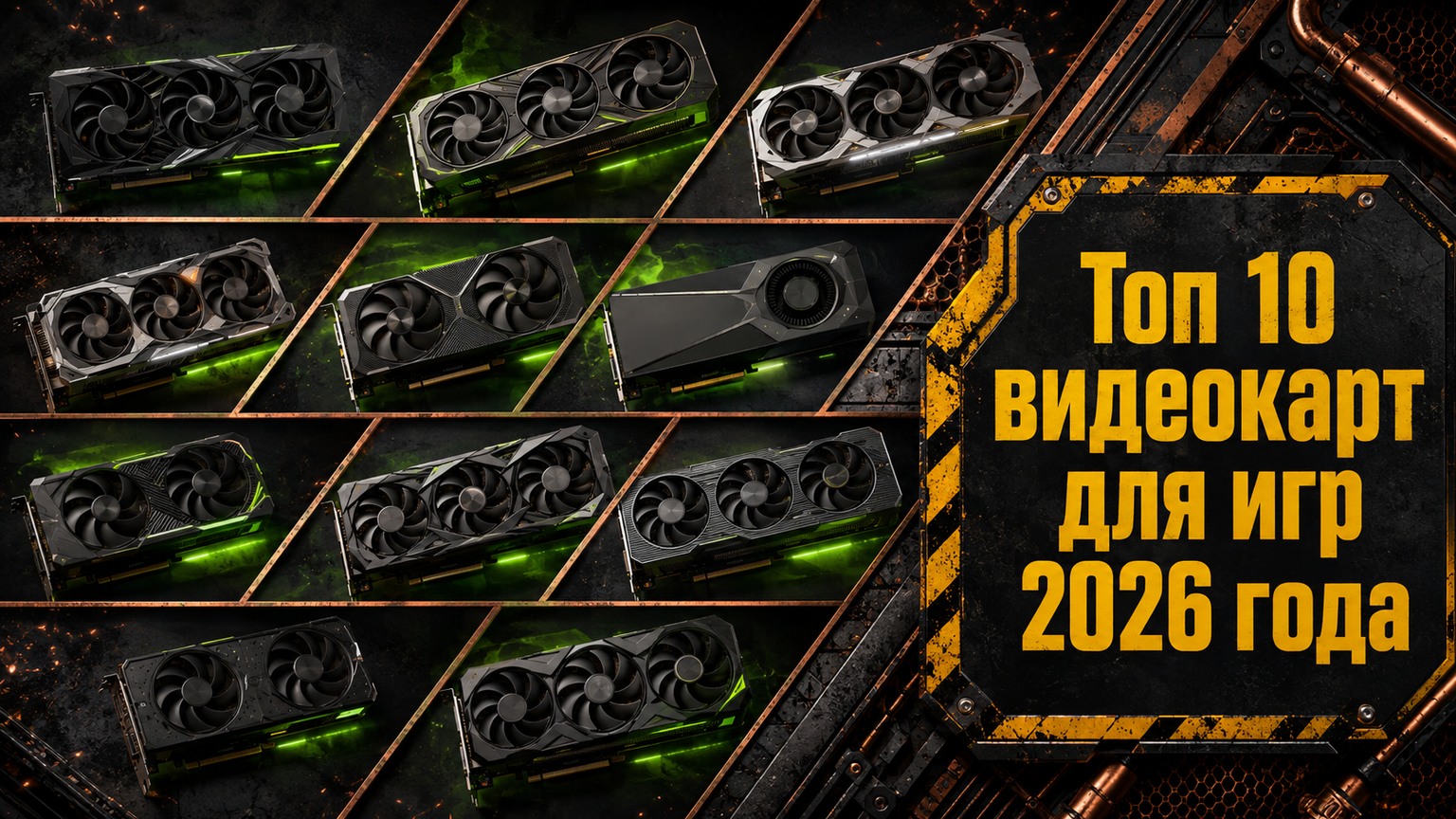 Топ 10 видеокарт для игр 2026 года