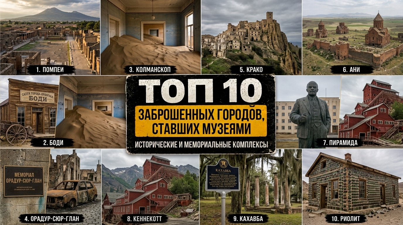 Топ 10 заброшенных городов, ставших музеями