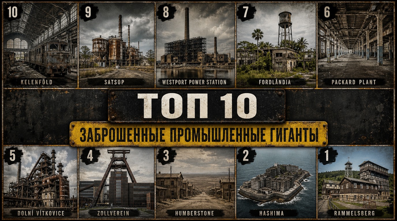 Топ 10 заброшенных промышленных гигантов