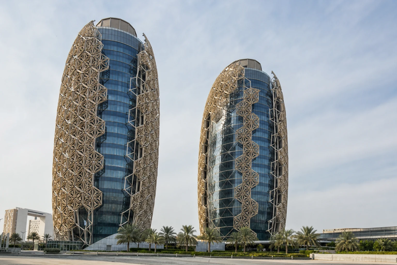 Подвижная солнцезащитная решётка Al Bahar Towers