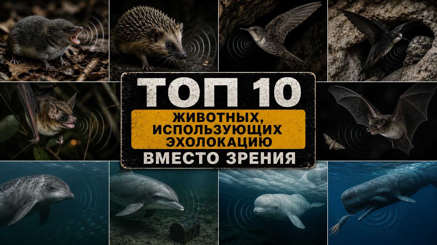 Топ 10 животных, использующих эхолокацию вместо зрения
