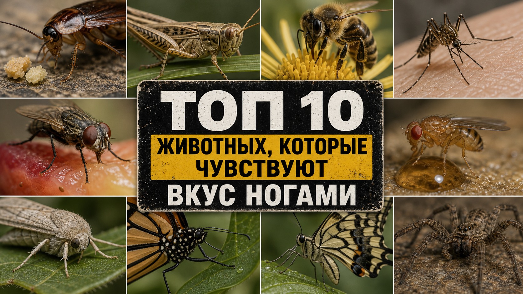 Топ 10 животных, которые чувствуют вкус ногами