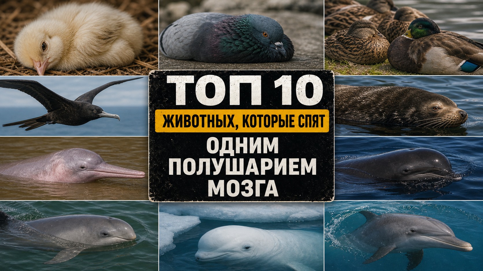 Топ 10 животных, которые спят одним полушарием мозга