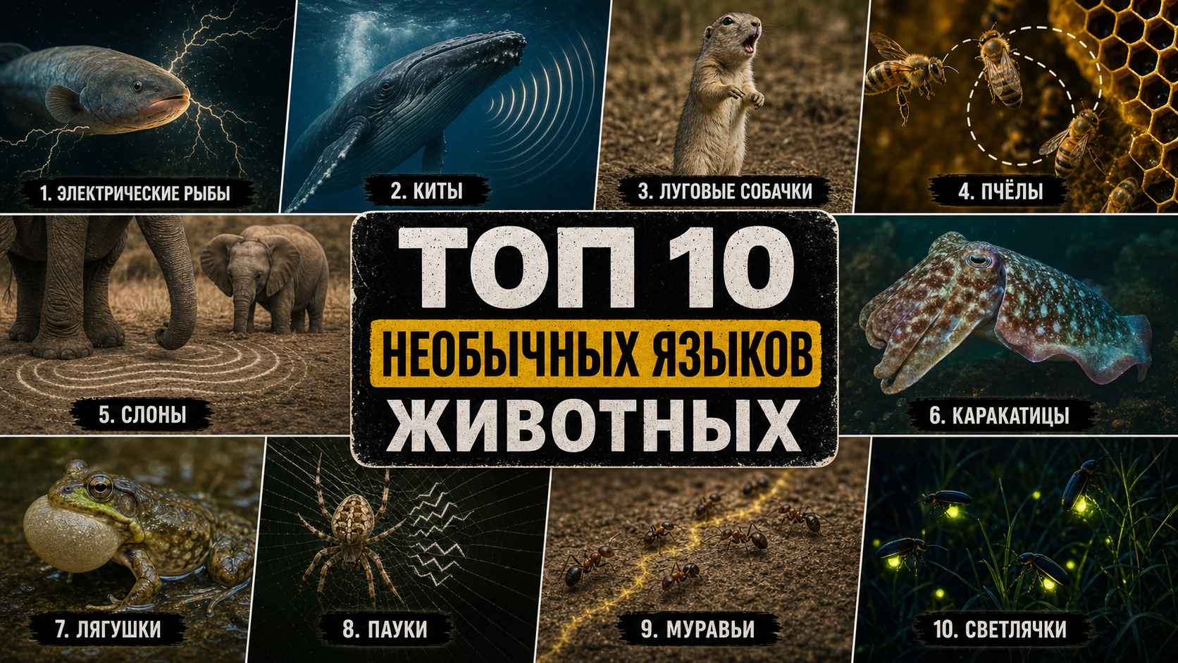 Топ 10 животных с самыми необычными способами общения