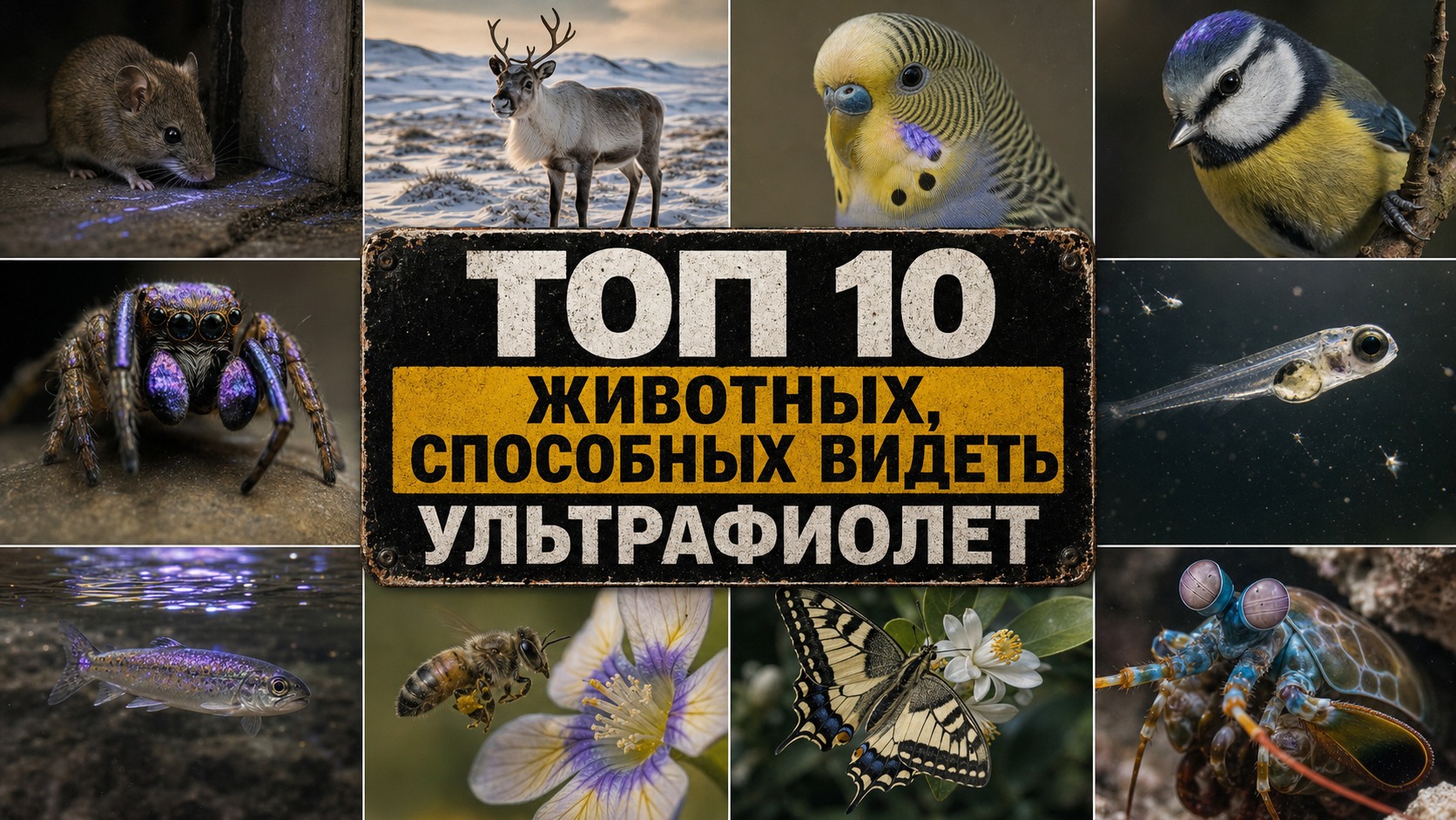 Топ 10 животных, способных видеть ультрафиолет