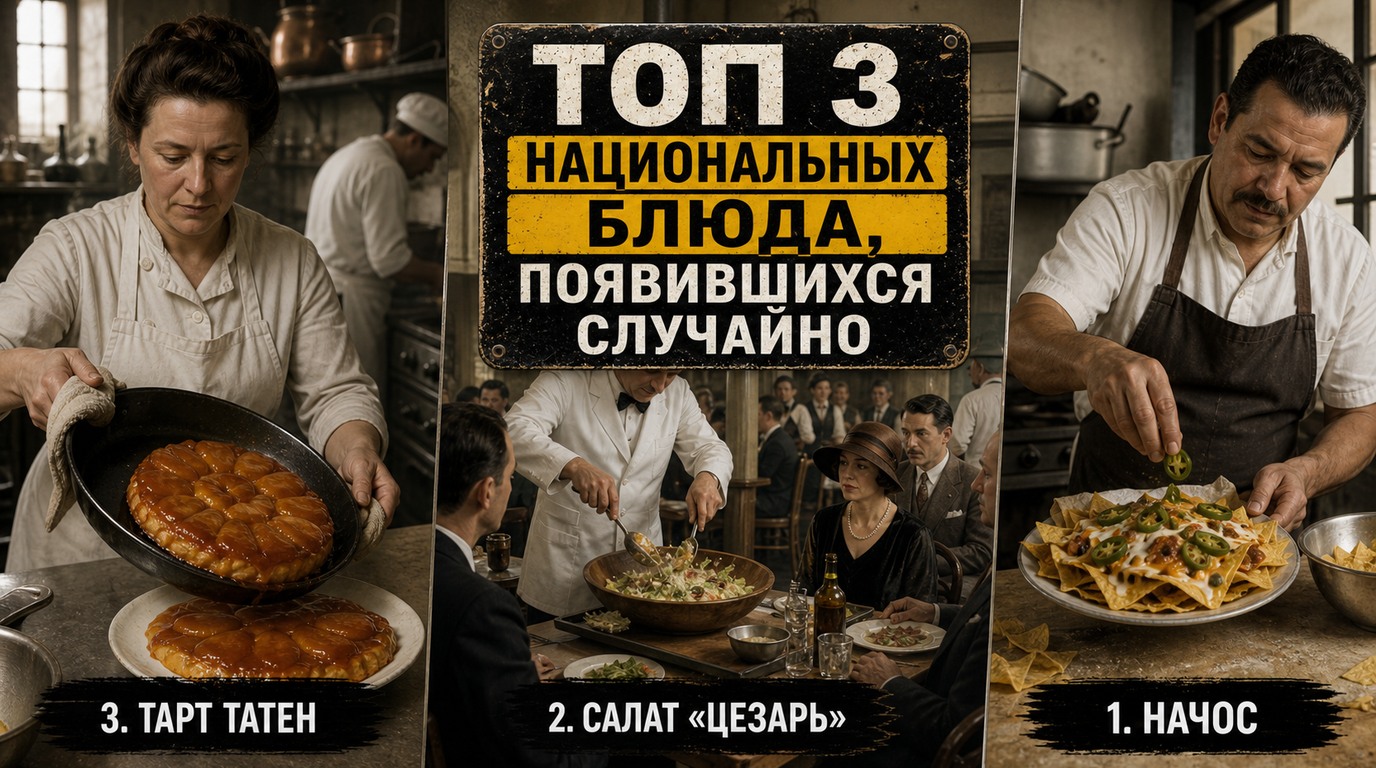Топ 3 национальных блюда, появившихся случайно
