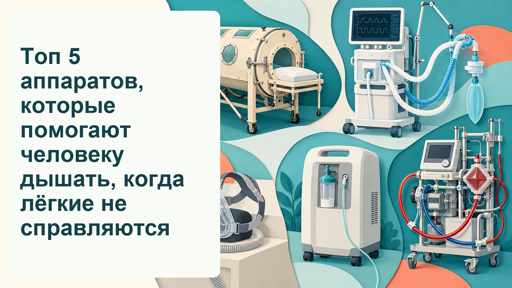 Топ 5 аппаратов, которые помогают человеку дышать, когда лёгкие не справляются