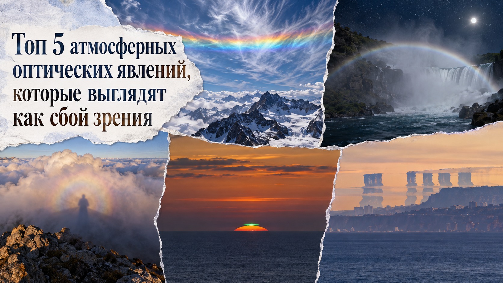 Топ 5 атмосферных оптических явлений, которые выглядят как сбой зрения