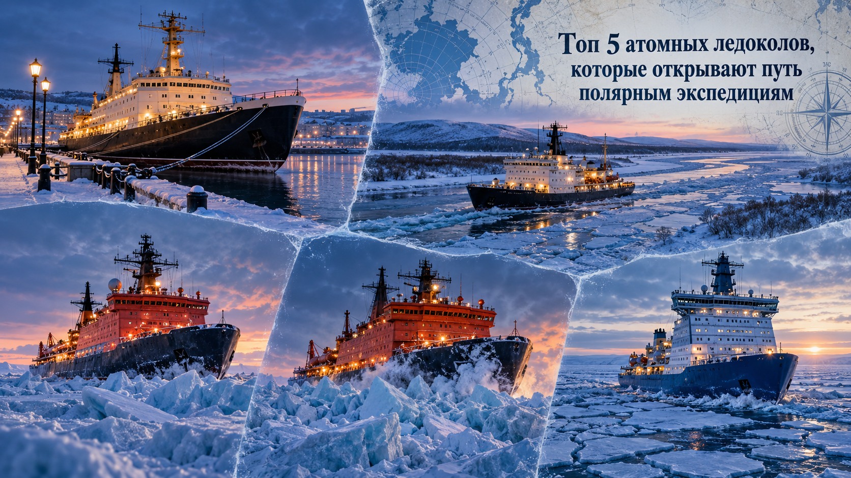 Топ 5 атомных ледоколов, которые открывают путь полярным экспедициям