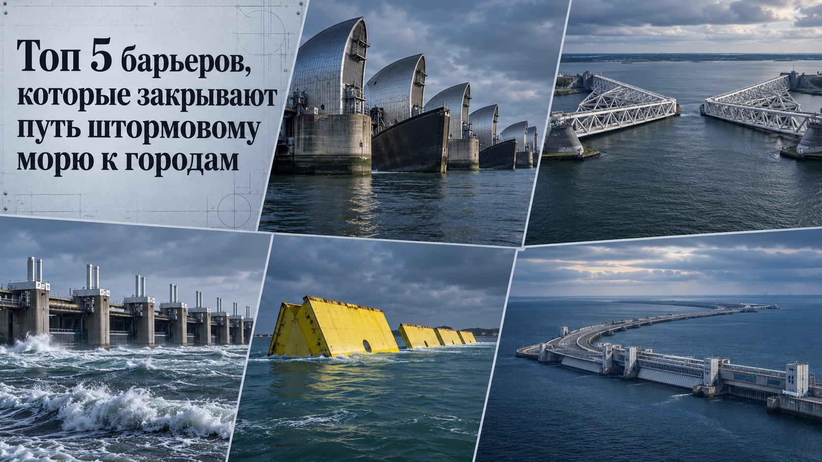 Топ 5 барьеров, которые закрывают путь штормовому морю к городам