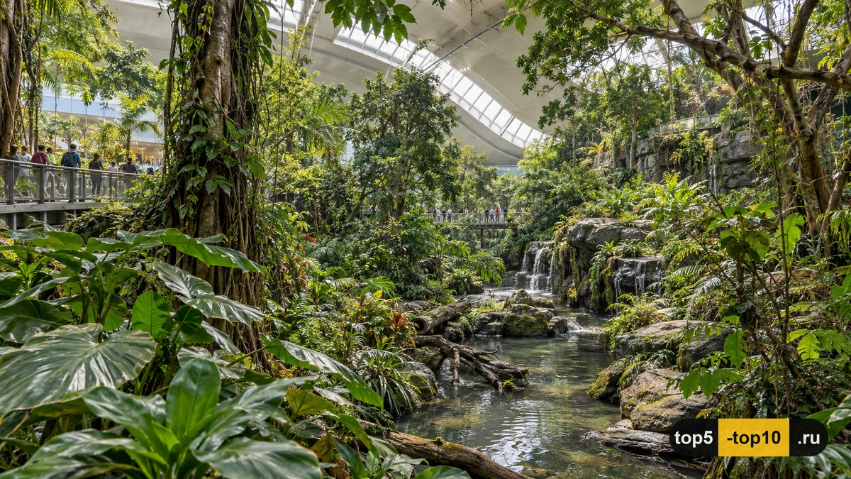 Montreal Biodome five ecosystems tropical rainforest maple forest subantarctic