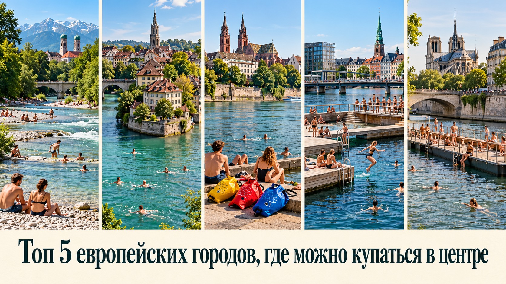 Топ 5 европейских городов, где можно купаться в центре