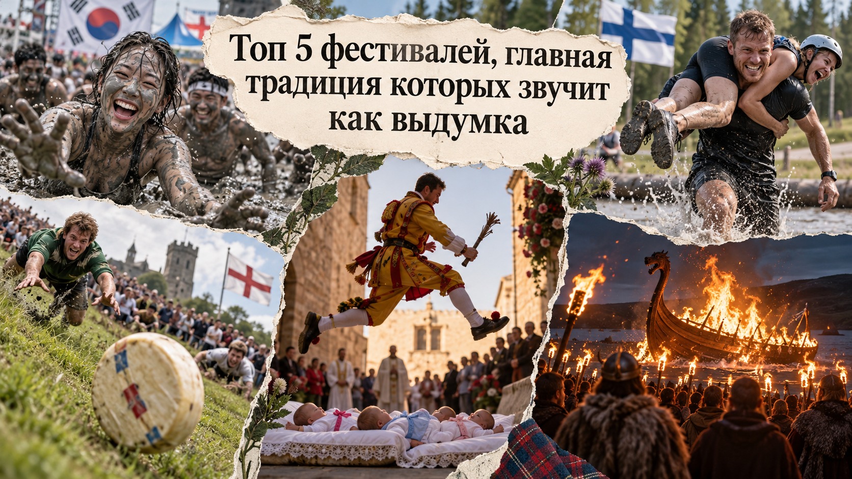 Топ 5 фестивалей, главная традиция которых звучит как выдумка