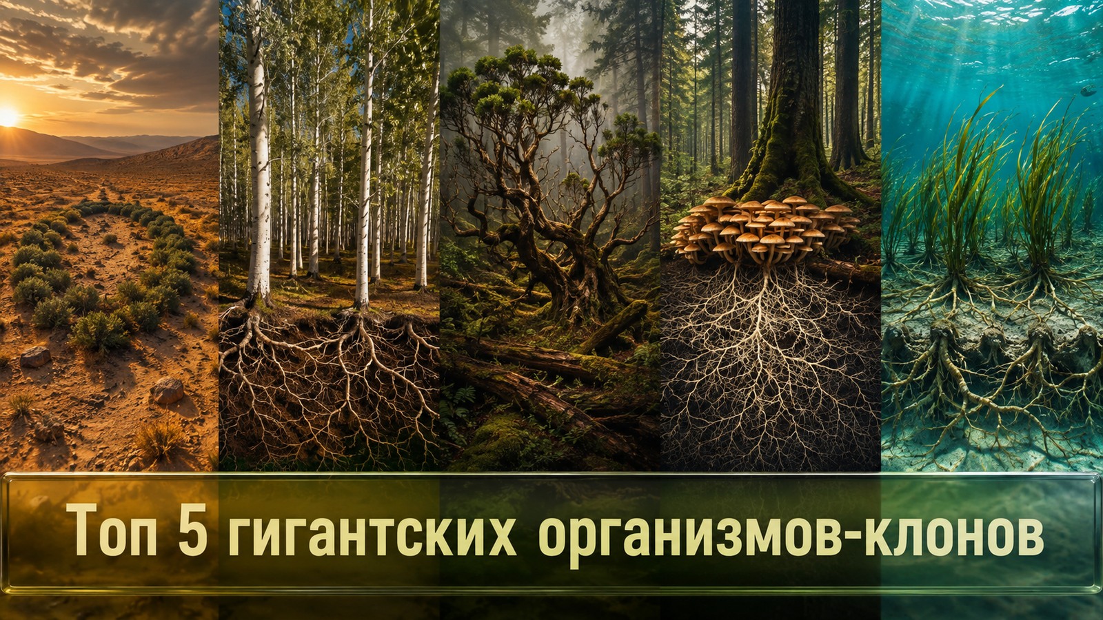 Топ 5 гигантских организмов-клонов