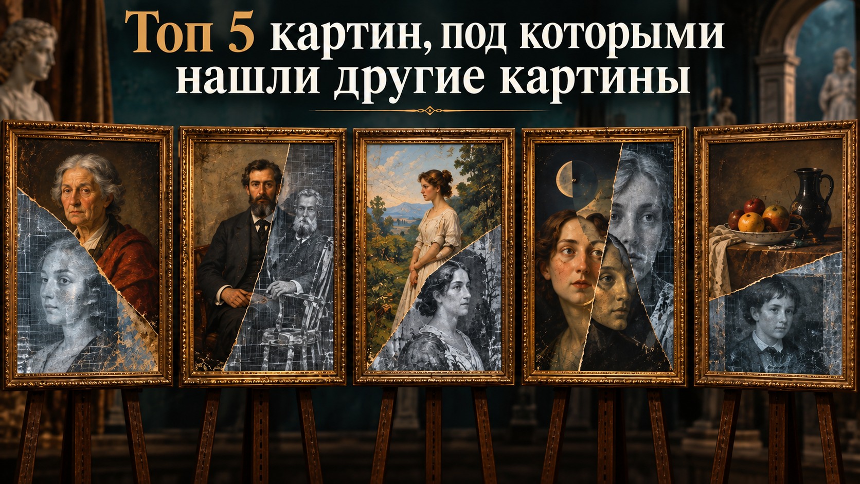 Топ 5 картин, под которыми нашли другие картины