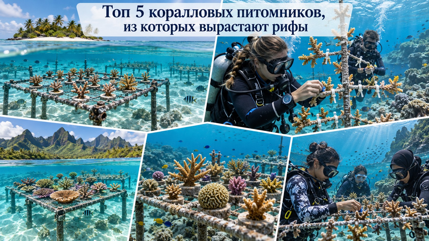 Топ 5 коралловых питомников, из которых вырастают рифы