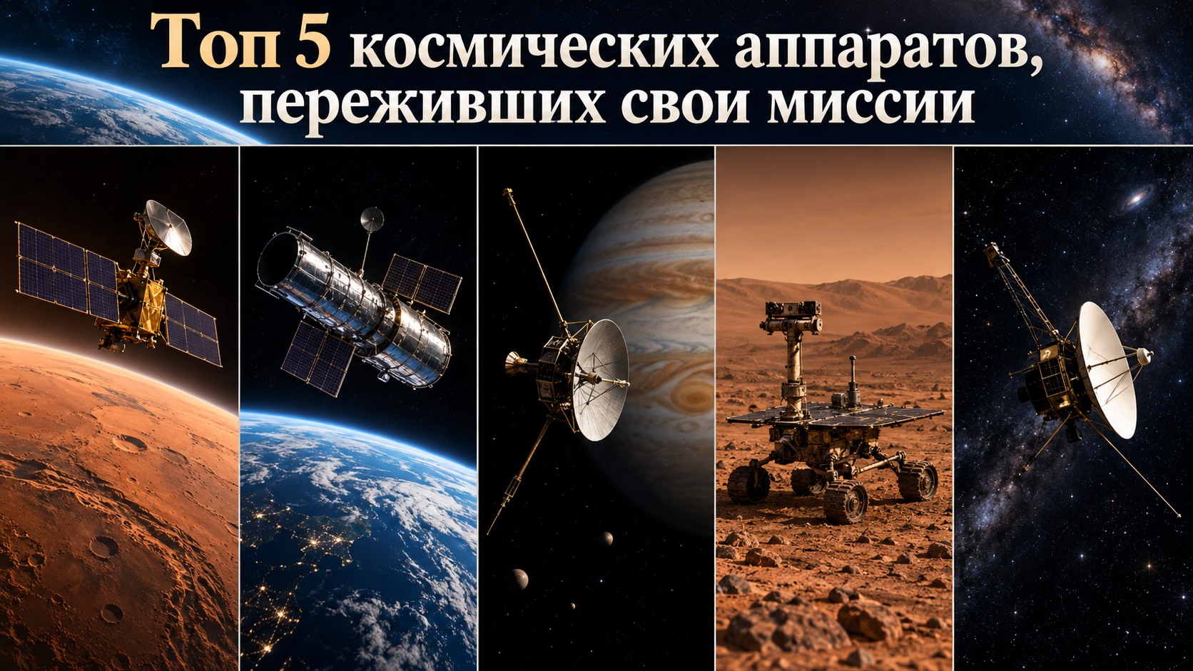 Топ 5 космических аппаратов, переживших свои миссии