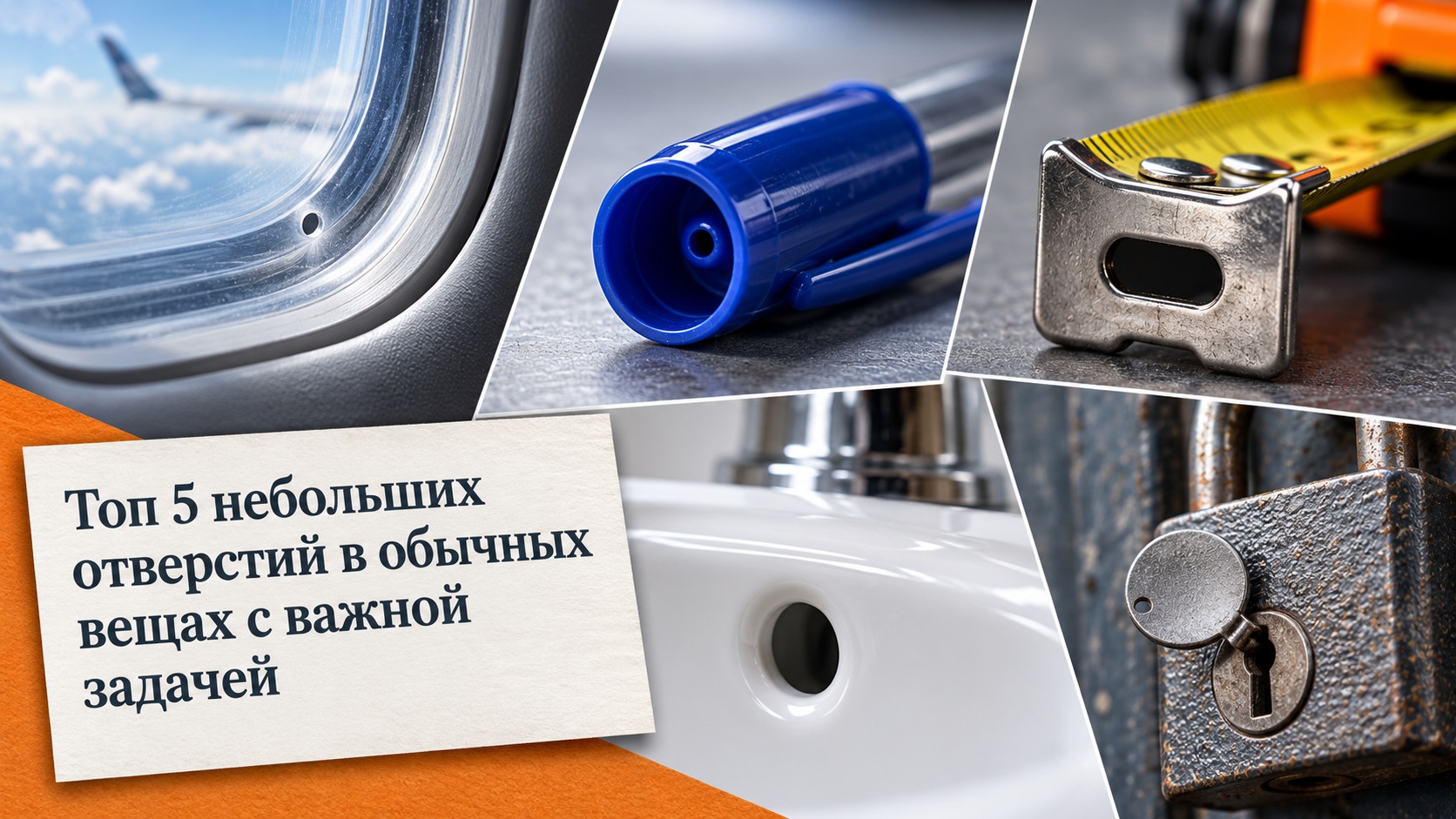 Топ 5 небольших отверстий в обычных вещах с важной задачей