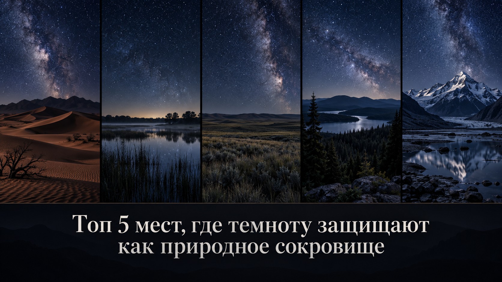 Топ 5 мест, где темноту защищают как природное сокровище