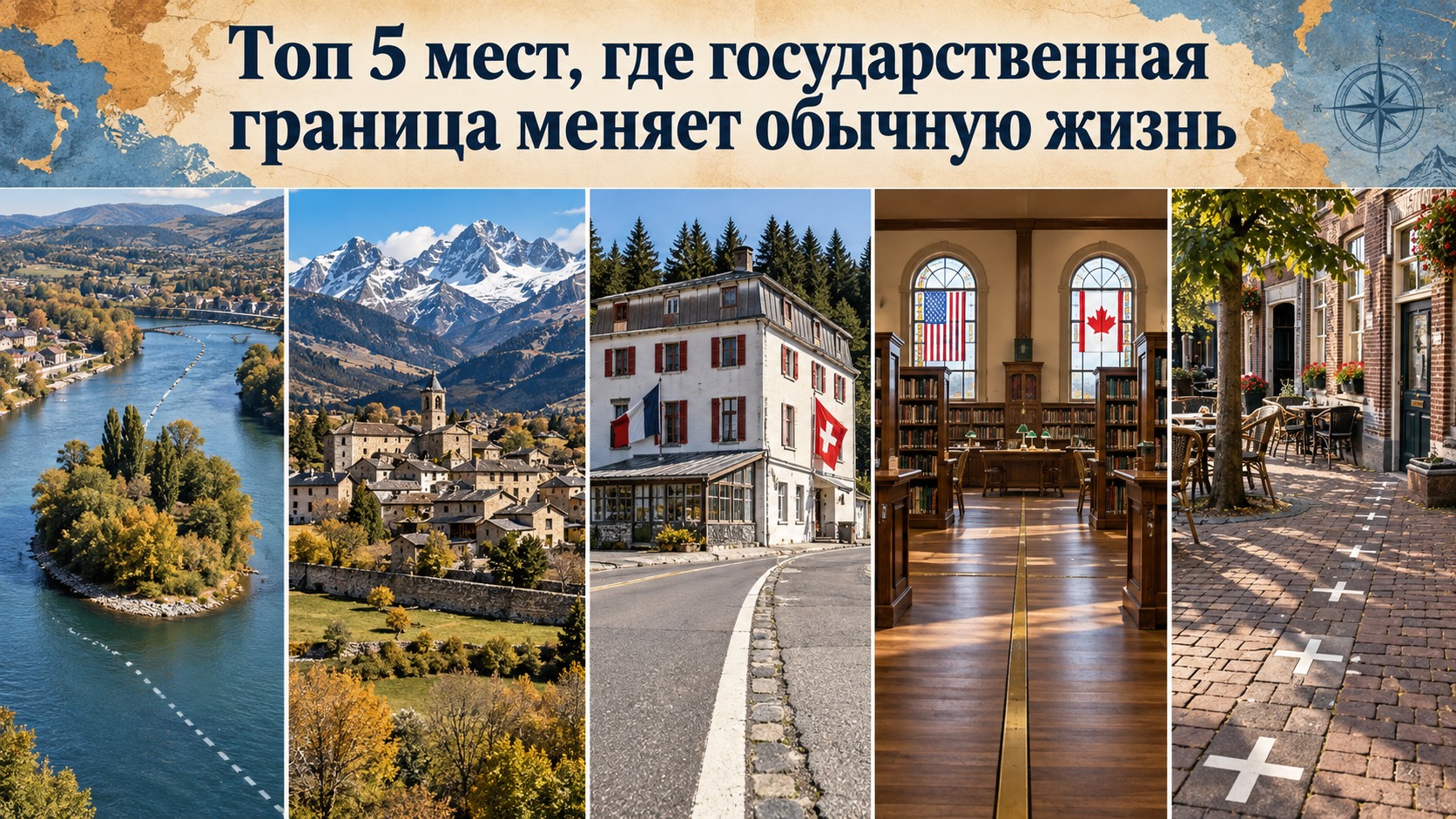 Топ 5 мест, где государственная граница меняет обычную жизнь