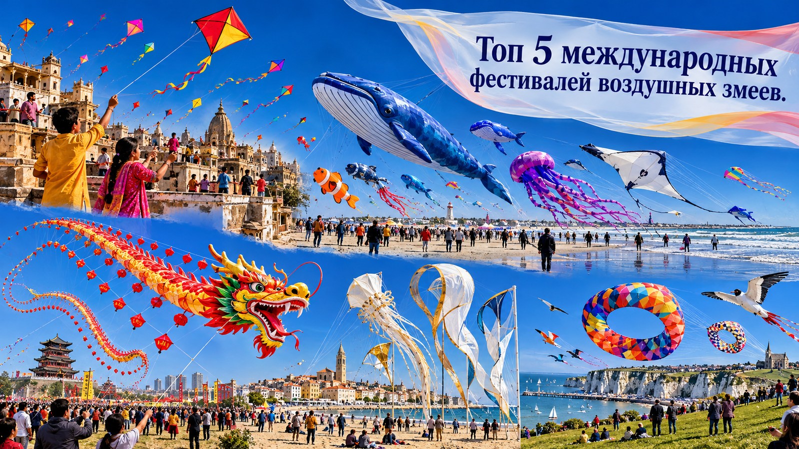 Топ 5 международных фестивалей воздушных змеев