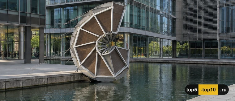 Мост Rolling Bridge сворачивается в круговую форму