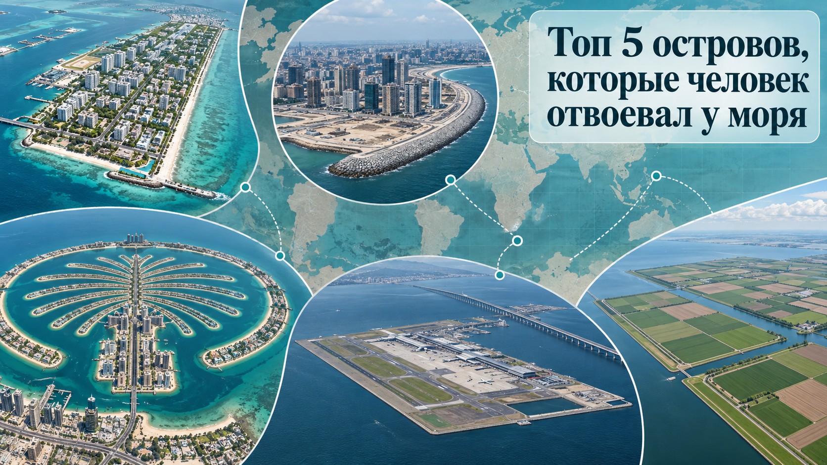 Топ 5 островов, которые человек отвоевал у моря