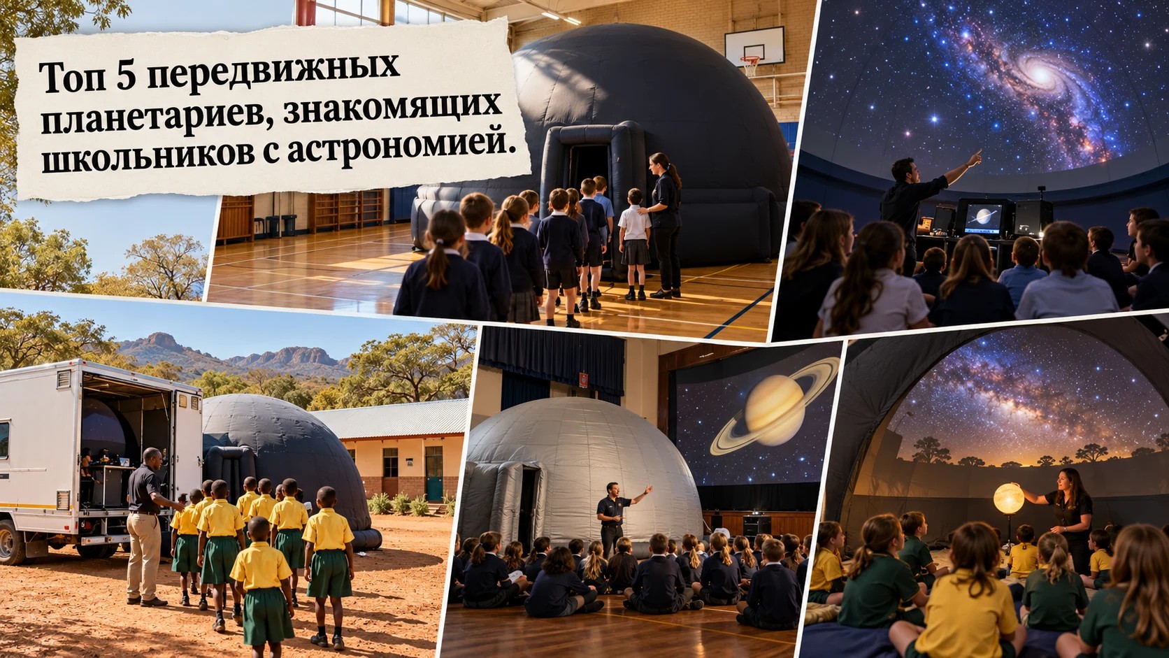 Топ 5 передвижных планетариев, знакомящих школьников с астрономией