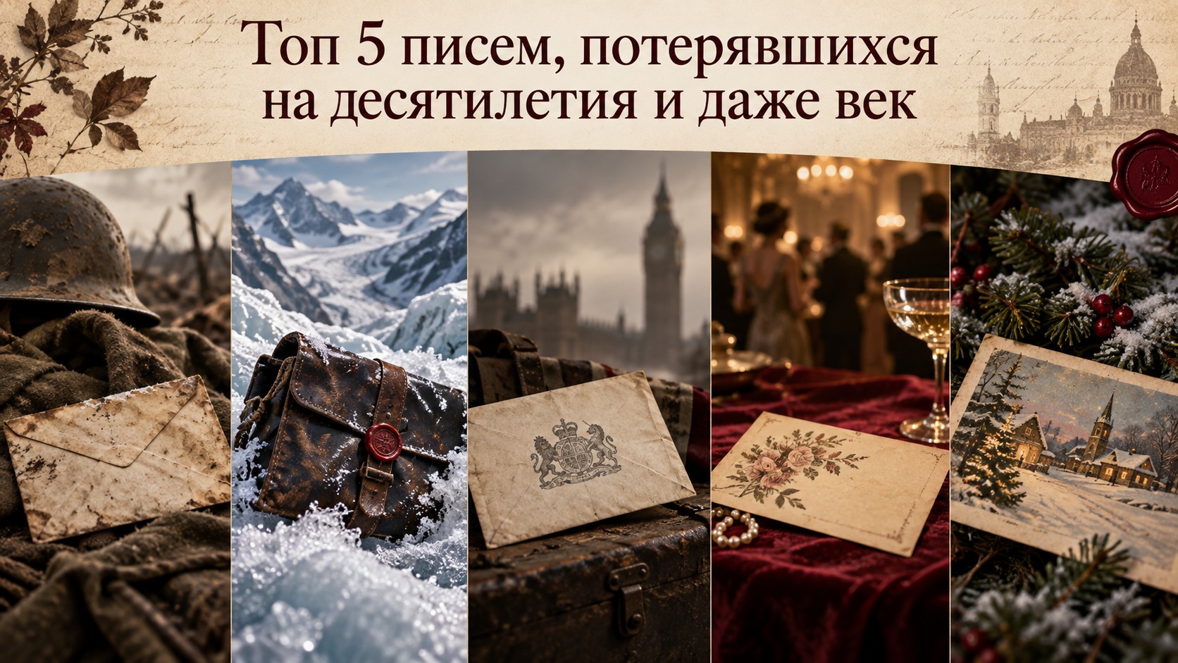 Топ 5 писем, потерявшихся на десятилетия и даже век