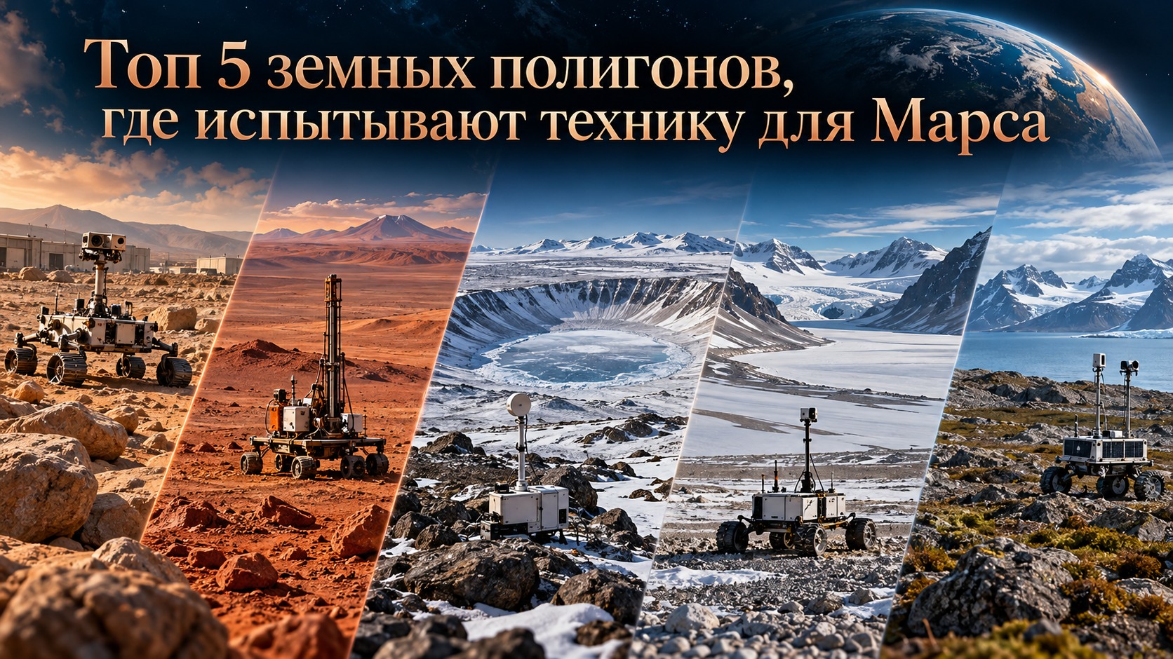 Топ 5 земных полигонов, где испытывают технику для Марса