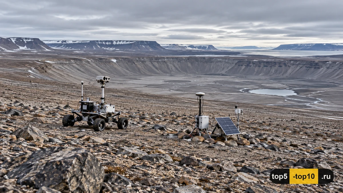 Devon Island Haughton impact crater Arctic Mars analog rover field camp