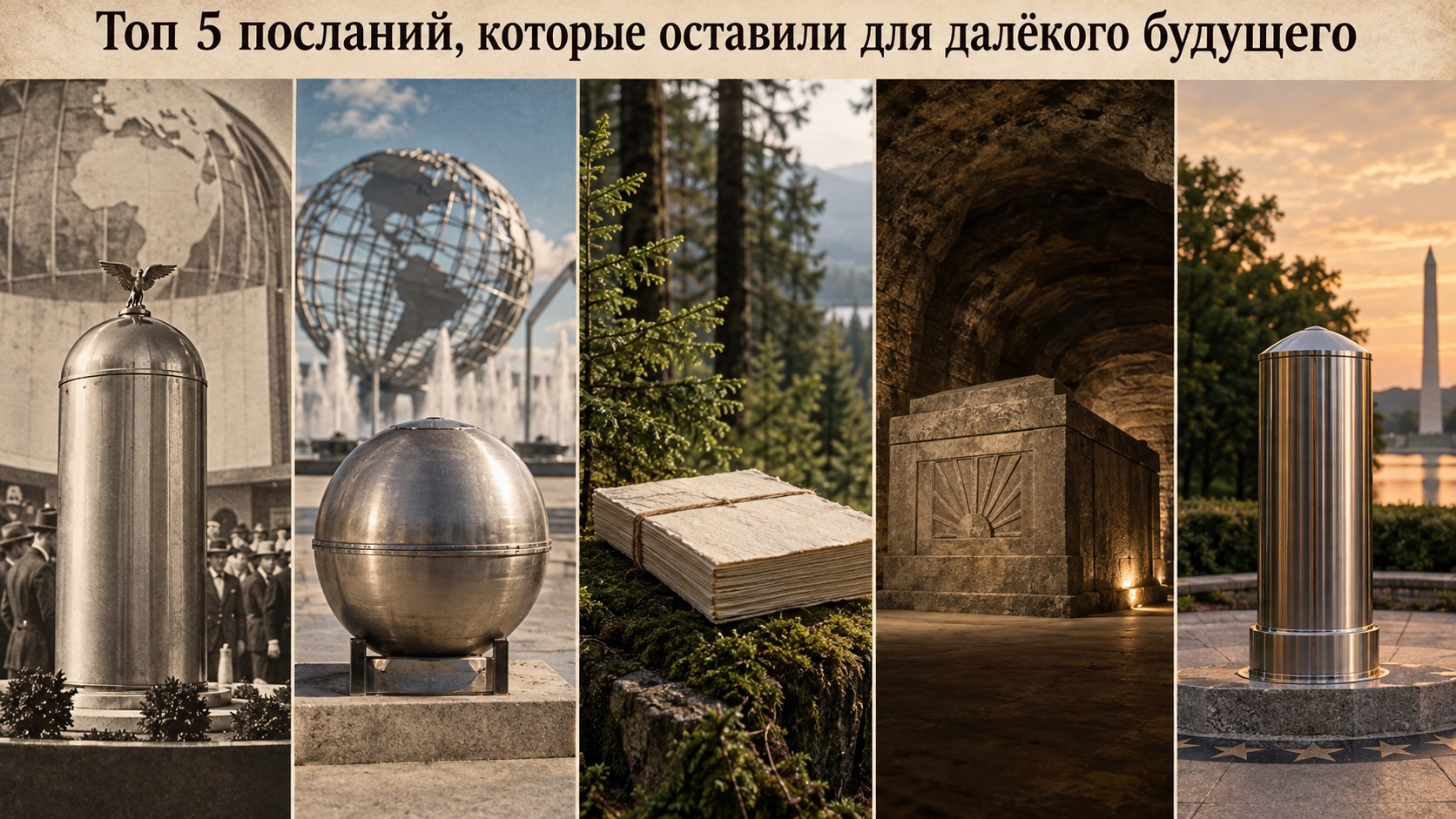 Топ 5 посланий, которые оставили для далёкого будущего