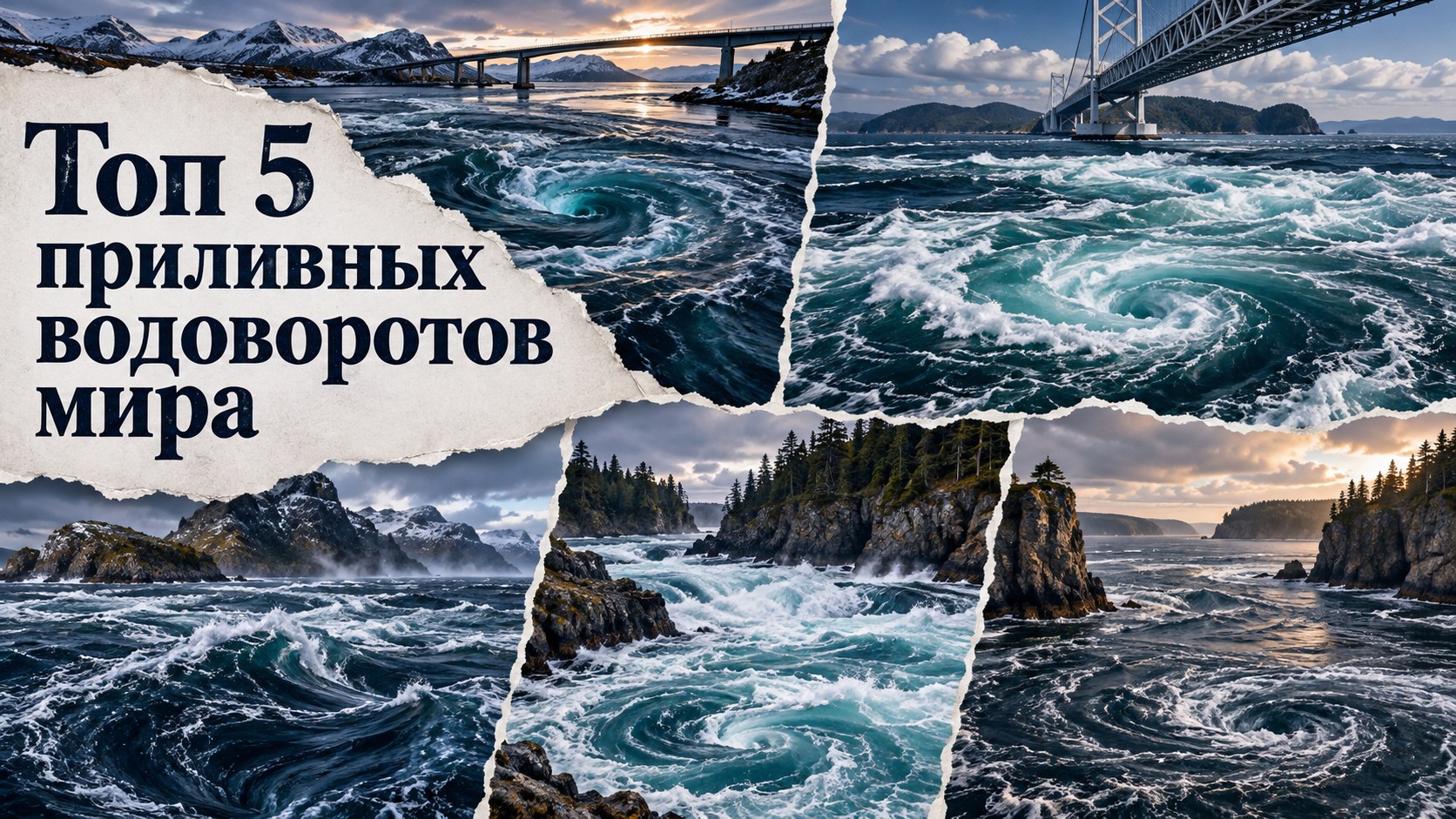 Топ 5 приливных водоворотов мира