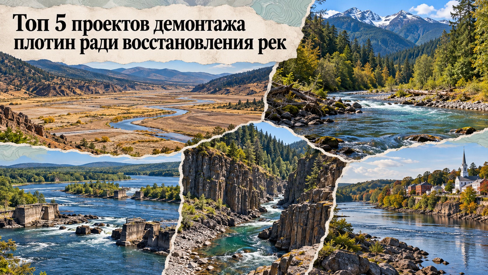 Топ 5 проектов демонтажа плотин ради восстановления рек