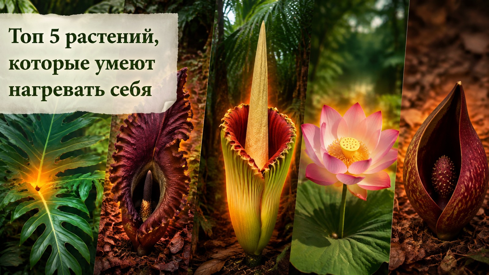 Топ 5 растений, которые умеют нагревать себя