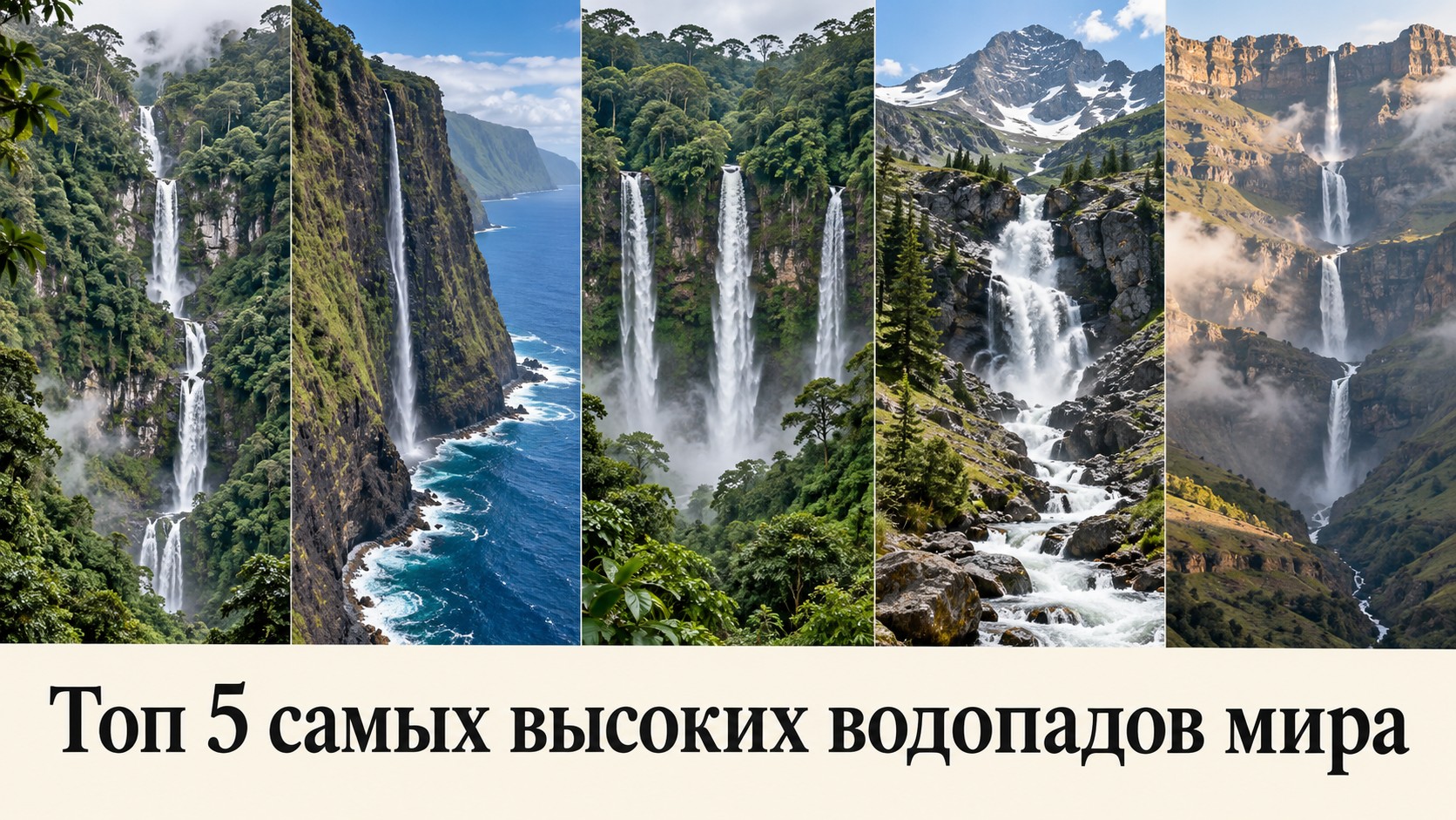 Топ 5 самых высоких водопадов мира