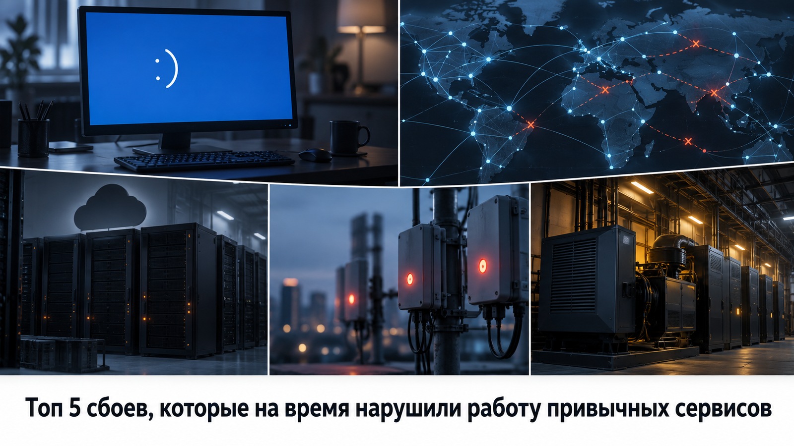 Топ 5 сбоев, которые на время нарушили работу привычных сервисов