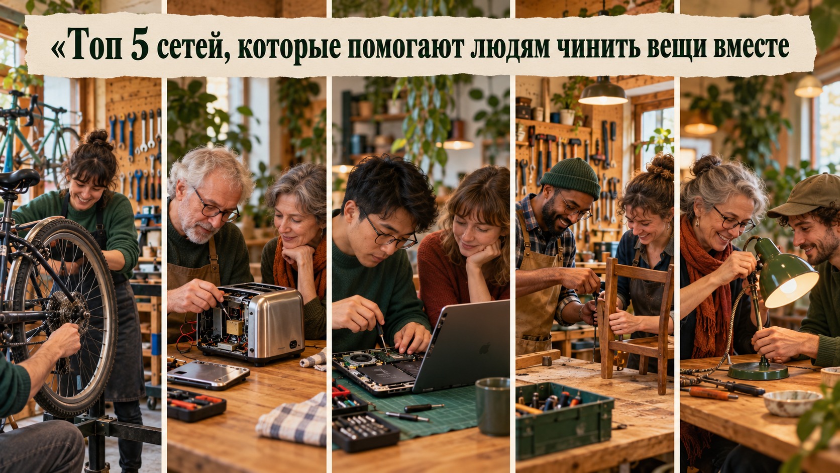 Топ 5 сетей, которые помогают людям чинить вещи вместе