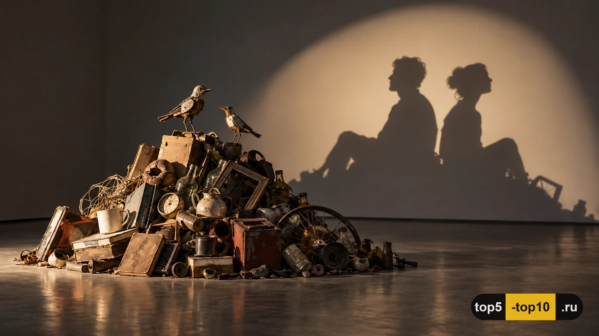 Tim Noble Sue Webster Dirty White Trash with Gulls shadow sculpture