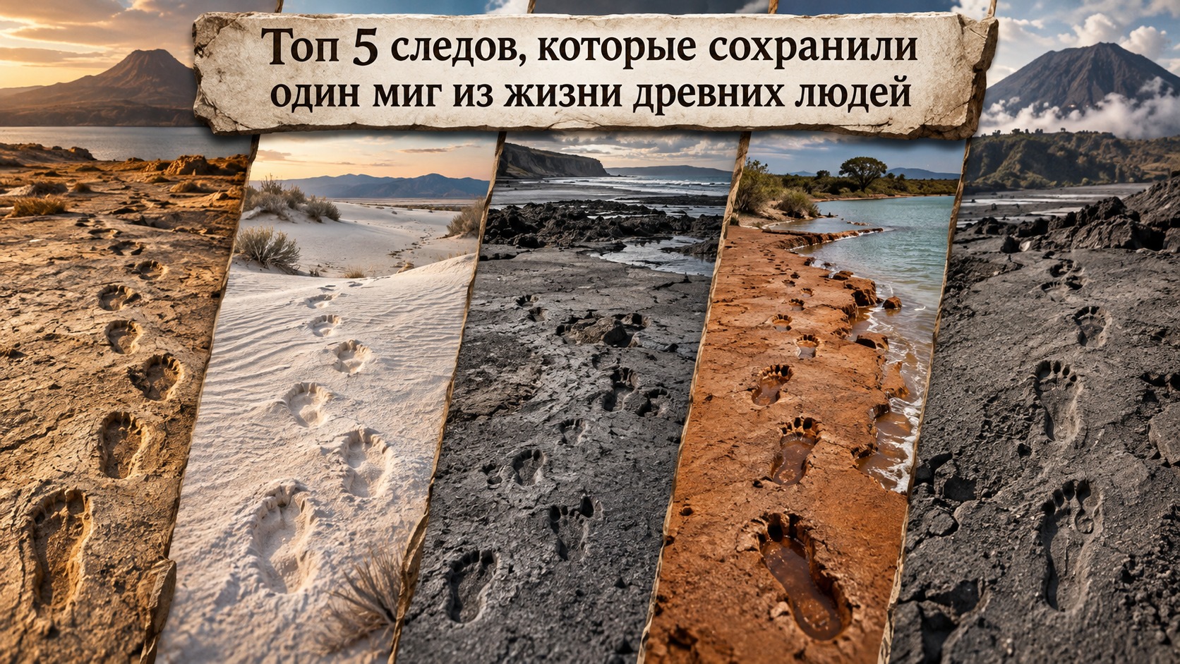 Топ 5 следов, которые сохранили один миг из жизни древних людей