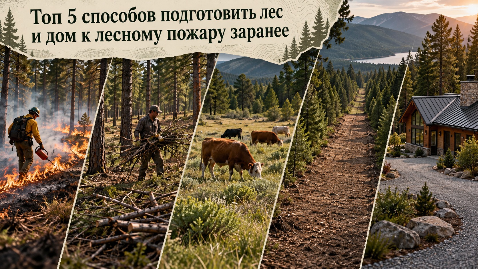 Топ 5 способов подготовить лес и дом к лесному пожару заранее