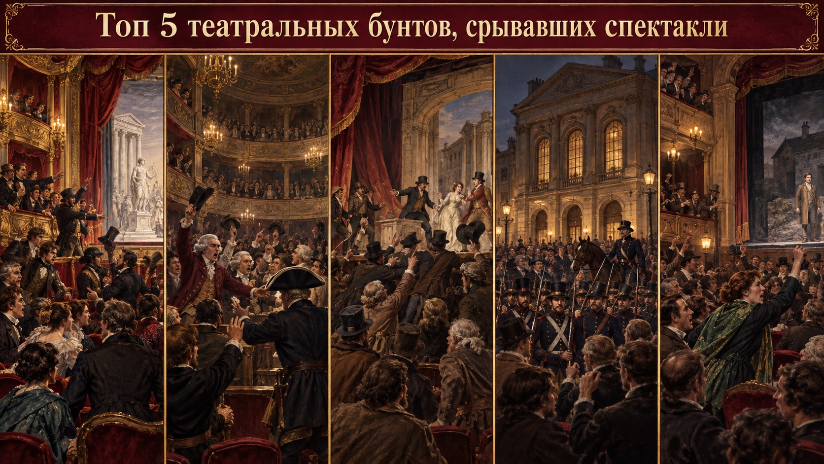 Топ 5 театральных бунтов, срывавших спектакли