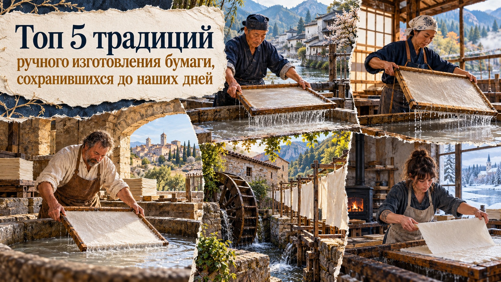 Топ 5 традиций ручного изготовления бумаги, сохранившихся до наших дней