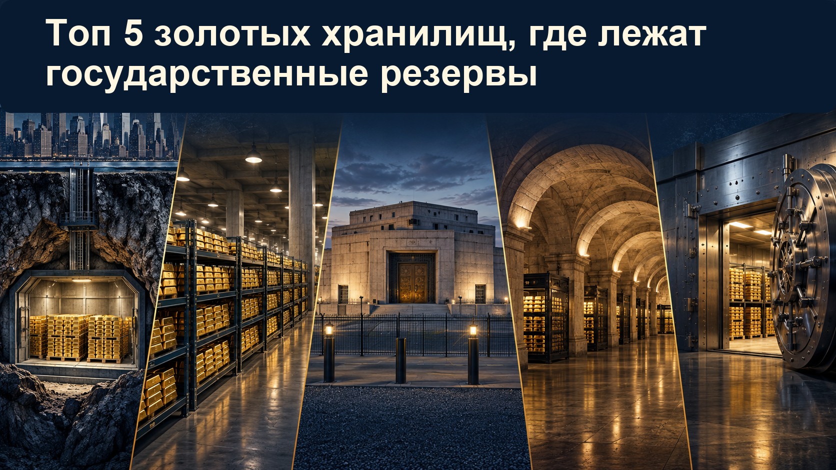 Топ 5 золотых хранилищ, где лежат государственные резервы