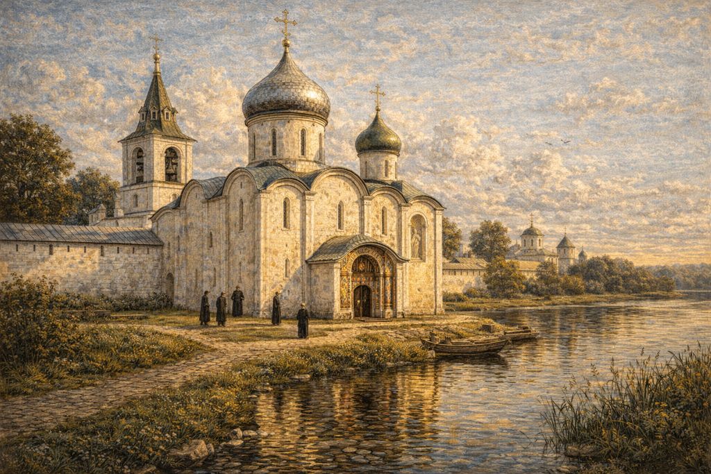 Спасо-Преображенский собор Мирожского монастыря в Пскове